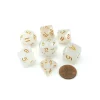 Dice>Reaper Miniatures Lucky Pizza Dungeon Dice - Gem White - Your Source for Gaming Essentials
