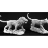Tabletop Miniatures>Reaper Miniatures Male & Female Lion #02776 Dark Heaven Legends Unpainted Metal - Your Source for Gaming Essentials