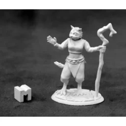 Reaper Miniatures Mistveil, Catfolk Sorceress #03927 Dark Heaven Metal Figure - Your Source for Gaming Essentials Flash Sale