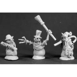 Tabletop Miniatures>Reaper Miniatures Monstrous Snowmen (3 Pcs) #03296 Dark Heaven Unpainted Metal - Your Source for Gaming Essentials
