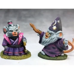 Tabletop Miniatures>Reaper Miniatures Mousling Sorcerer & Samurai #03742 Dark Heaven Legends - Your Source for Gaming Essentials