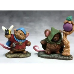 Tabletop Miniatures>Reaper Miniatures Mousling Druid & Beekeeper #03744 Dark Heaven Unpainted Figure - Your Source for Gaming Essentials