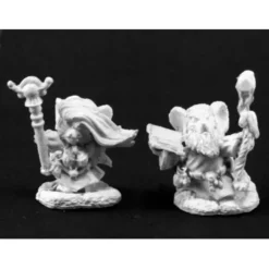 Tabletop Miniatures>Reaper Miniatures Mousling Wizards 2 Pcs #03827 Dark Heaven Unpainted Metal Mini - Your Source for Gaming Essentials