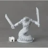 Tabletop Miniatures>Reaper Miniatures Nagendra Captain#03887 Dark Heaven Unpainted Metal Mini - Your Source for Gaming Essentials