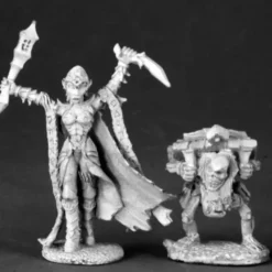 Tabletop Miniatures>Reaper Miniatures Nathrae, Dark Elf Cleric #03110 Dark Heaven Unpainted Metal - Your Source for Gaming Essentials