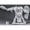 Tabletop Miniatures>Reaper Miniatures Ogre Chieftain#77566 Bones Unpainted Plastic RPG Mini Figure - Your Source for Gaming Essentials