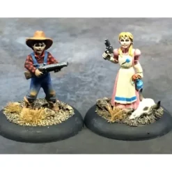 Tabletop Miniatures>Reaper Miniatures Old West Kids (2) #50334 Chronoscope Unpainted RPG Mini Figure - Your Source for Gaming Essentials
