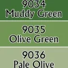 Tabletop Miniatures>Reaper Miniatures Olive Greens #09712 Master Series Triads 3 Pack .5oz Paint - Your Source for Gaming Essentials