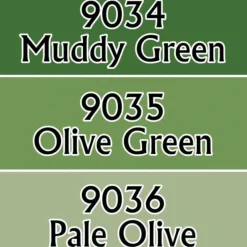 Tabletop Miniatures>Reaper Miniatures Olive Greens #09712 Master Series Triads 3 Pack .5oz Paint - Your Source for Gaming Essentials