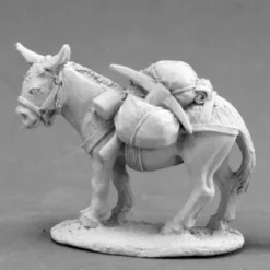 Tabletop Miniatures>Reaper Miniatures Pack Donkey #03671 Dark Heaven Legends Unpainted Metal Figure - Your Source for Gaming Essentials