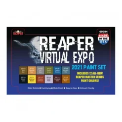 Tabletop Miniatures>Reaper Miniatures Reaper Virtual Expo 2021 MSP Colors Paint Set (12 Paints) - Your Source for Gaming Essentials