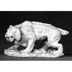 Tabletop Miniatures>Reaper Miniatures Sabertooth Tiger #02480 Dark Heaven Legends Unpainted Metal - Your Source for Gaming Essentials