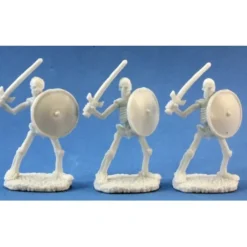 Tabletop Miniatures>Reaper Miniatures Skeletal Swordsman (3) #77017 Bones D&D RPG Mini Figure - Your Source for Gaming Essentials