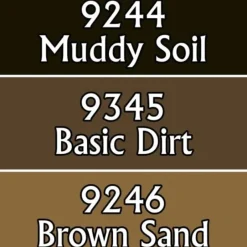 Tabletop Miniatures>Reaper Miniatures Soil Colors #09782 Master Series Triads 3 Pack .5oz Paint - Your Source for Gaming Essentials