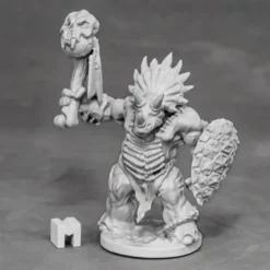 Tabletop Miniatures>Reaper Miniatures Thunderfoot Defender (Triceratops) #03874 Unpainted Metal Mini - Your Source for Gaming Essentials