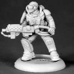 Tabletop Miniatures-Reaper Miniatures "Torch" McHughes, IMEF Flame Thrower #50175 Chronoscope Figure - Your Source for Gaming Essentials