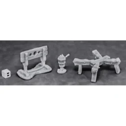Tabletop Miniatures>Reaper Miniatures Torture Equipment 1 #77442 Bones Unpainted RPG D&D Mini Figure - Your Source for Gaming Essentials