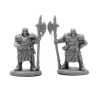 Tabletop Miniatures>Reaper Miniatures Town Guard (2) #77654 Bones Unpainted Plastic Figures - Your Source for Gaming Essentials