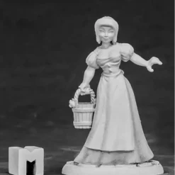 Tabletop Miniatures>Reaper Miniatures Townsfolk - Milk Maid #03857 Dark Heaven Unpainted Metal Mini - Your Source for Gaming Essentials