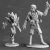 Tabletop Miniatures>Reaper Miniatures Unpainted Anzen Contar, Mystic & Familiar #03596 Dark Heaven - Your Source for Gaming Essentials