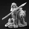 Tabletop Miniatures>Reaper Miniatures Unpainted Jungle Girl w/ Sabre Tooth Tiger #03253 Dark Heaven - Your Source for Gaming Essentials