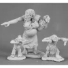 Tabletop Miniatures>Reaper Miniatures Unpainted Dungeon Tribes Orc Matron & Brood 03511 Dark Heaven - Your Source for Gaming Essentials