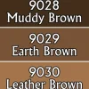 Tabletop Miniatures>Reaper Miniatures Warm Deep Browns #09710 Master Series Triads 3 Pack .5oz Paint - Your Source for Gaming Essentials