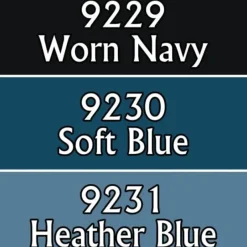 Tabletop Miniatures-Reaper Miniatures Weathered Blues #09777 Master Series Triads 3 Pack .5oz Paint - Your Source for Gaming Essentials