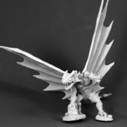 Tabletop Miniatures-Reaper Miniatures Western Desert Dragon #03670 Dark Heaven Unpainted Metal - Your Source for Gaming Essentials