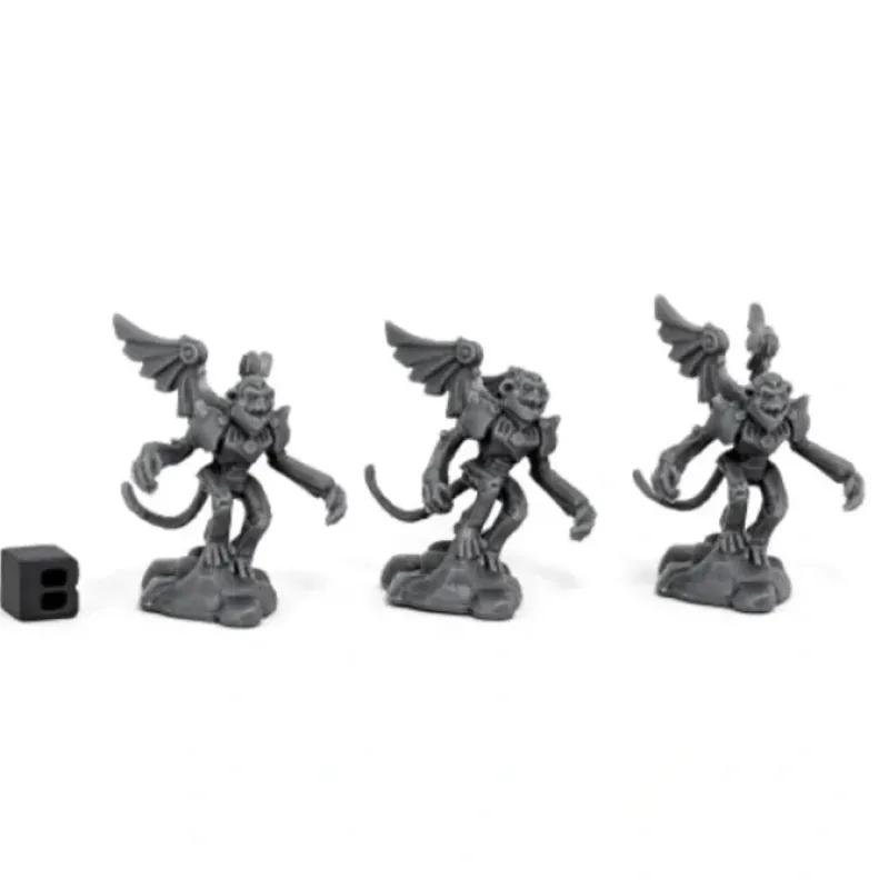 Tabletop Miniatures-Reaper Miniatures WWWOZ Winged Monkeys (3) #80061 Chronoscope Unpainted Plastic - Your Source for Gaming Essentials