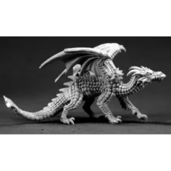 Tabletop Miniatures-Reaper Miniatures Young Fire Dragon #03332 Dark Heaven Legends Unpainted Metal - Your Source for Gaming Essentials
