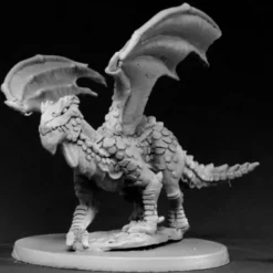 Tabletop Miniatures-Reaper Miniatures Young Swamp Dragon #03430 Dark Heaven Legends Unpainted Metal - Your Source for Gaming Essentials