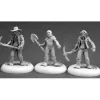 Tabletop Miniatures-Reaper Miniatures Zombie Miners (3) #50317 Chronoscope Unpainted RPG Mini Figure - Your Source for Gaming Essentials