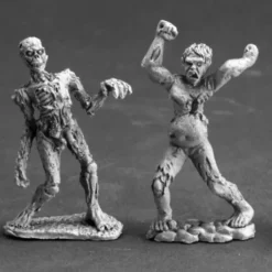 Tabletop Miniatures-Reaper Miniatures Zombies (2 Pieces) #03620 Dark Heaven Legends Unpainted Metal - Your Source for Gaming Essentials