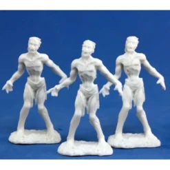 Tabletop Miniatures-Reaper Miniatures Zombies (3 Pieces) #77053 Bones Unpainted RPG D&D Mini Figure - Your Source for Gaming Essentials