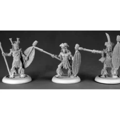 Tabletop Miniatures-Reaper Miniatures Zulu Warriors II (3) #50185 Chronoscope D&D RPG Mini Figure - Your Source for Gaming Essentials