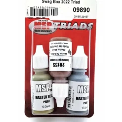 Tabletop Miniatures-ReaperCon 2022 Swag Box Triad #09890: Barrowgate Copper, Westbarrow Slate, Rotstump Mud - Your Source for Gaming Essentials