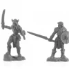 Tabletop Miniatures-Rune Wight Warriors #44141 Bones Black Unpainted Plastic Figures - Your Source for Gaming Essentials