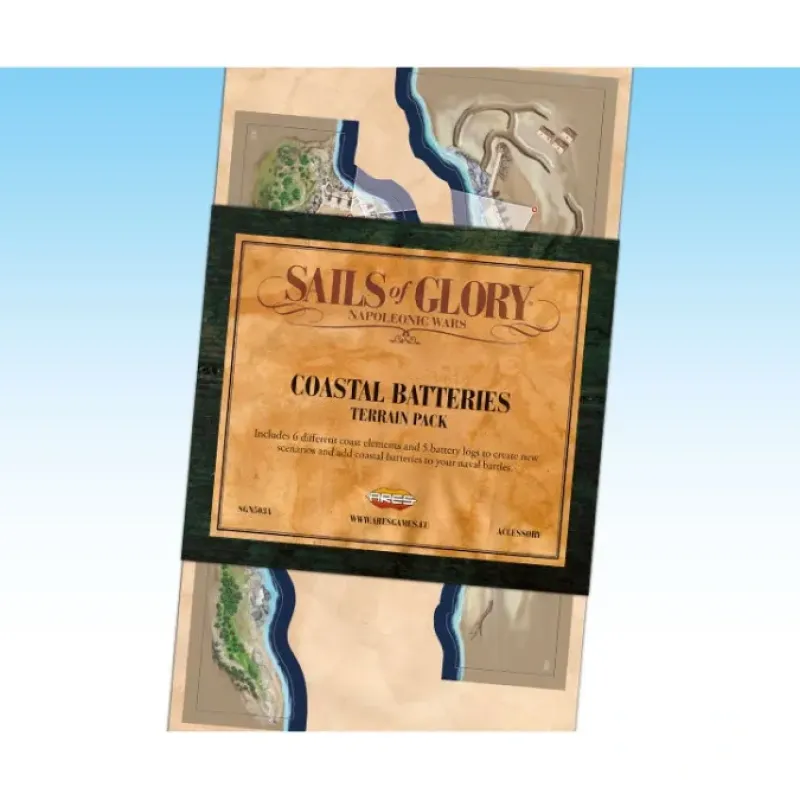 Board Games-Sails of Glory Coastal Batteries Terrain Pack - Your Source for Gaming Essentials