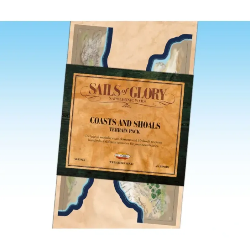 Board Games-Sails of Glory Coasts and Shoals Terrain Pack - Your Source for Gaming Essentials