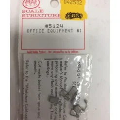 Scale Structures 5124 HO Office Equipment (Unpainted Metal Castings) Set #1 - Your Source for Gaming Essentials* New