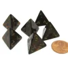 Dice>Scarab 18mm 4 Sided D4 Chessex Dice, 6 Pieces - Blue Blood with Gold - Your Source for Gaming Essentials
