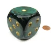 Dice>Scarab 50mm Huge Large D6 Chessex Dice, 1 Piece - Jade with Gold Pips - Your Source for Gaming Essentials