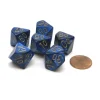 Dice>Scarab 16mm Tens D10 (00-90) Dice, 6 Pieces - Royal Blue with Gold Numbers - Your Source for Gaming Essentials