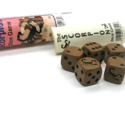 Dice>Scorpion Dice Game 5 Dice Set with Travel Tube and Instructions - Your Source for Gaming Essentials