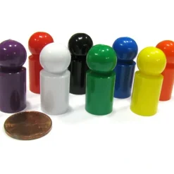 Board Games-Set of 8 Ball Pawns 30mm Peg Pieces for Board Game Play - Assorted Colors - Your Source for Gaming Essentials