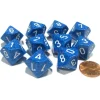 Dice>Set of 10 Chessex D10 Dice - Speckled Water - Your Source for Gaming Essentials