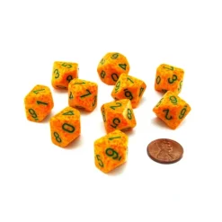 Dice>Set of 10 Chessex D10 Dice - Speckled Lotus - Your Source for Gaming Essentials