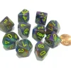 Dice>Set of 10 Chessex Festive D10 Dice - Rio with Yellow Numbers - Your Source for Gaming Essentials