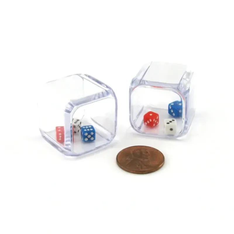 Dice>Set of 2 D6 25mm 3 In A Cube Triple Dice Die RPG D&D Board Game - Your Source for Gaming Essentials